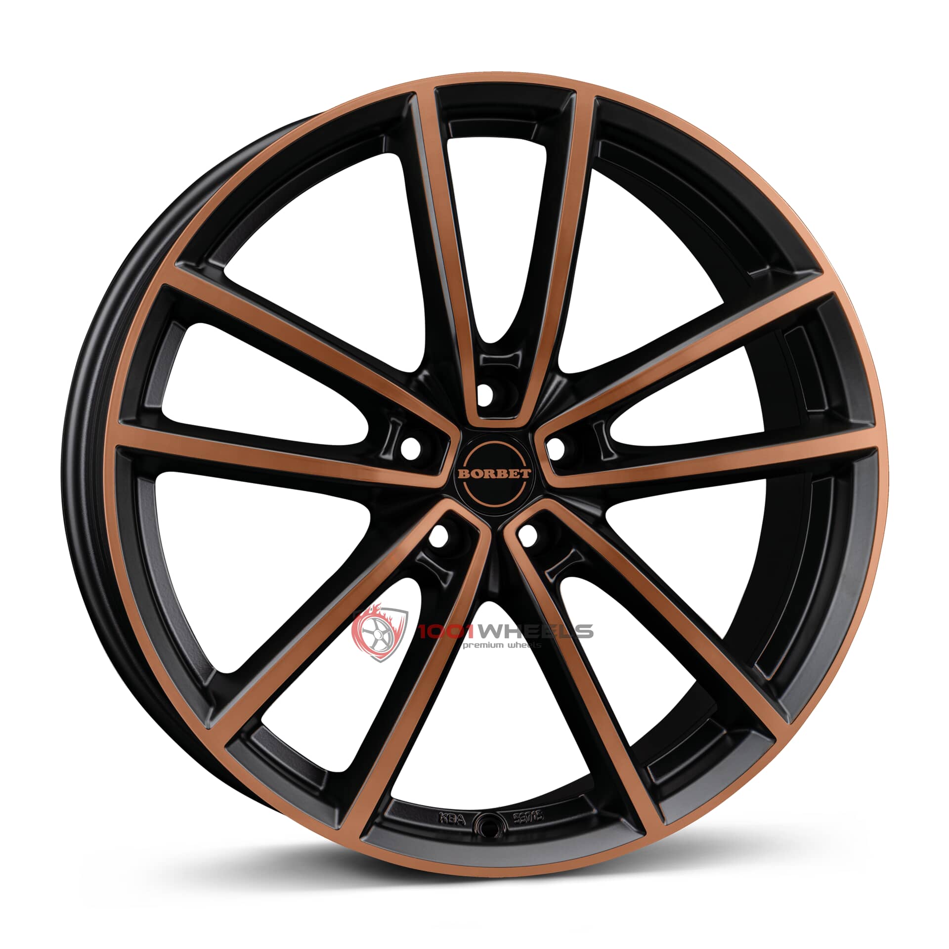 Borbet W black copper polished matt