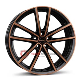 Borbet W black copper polished matt