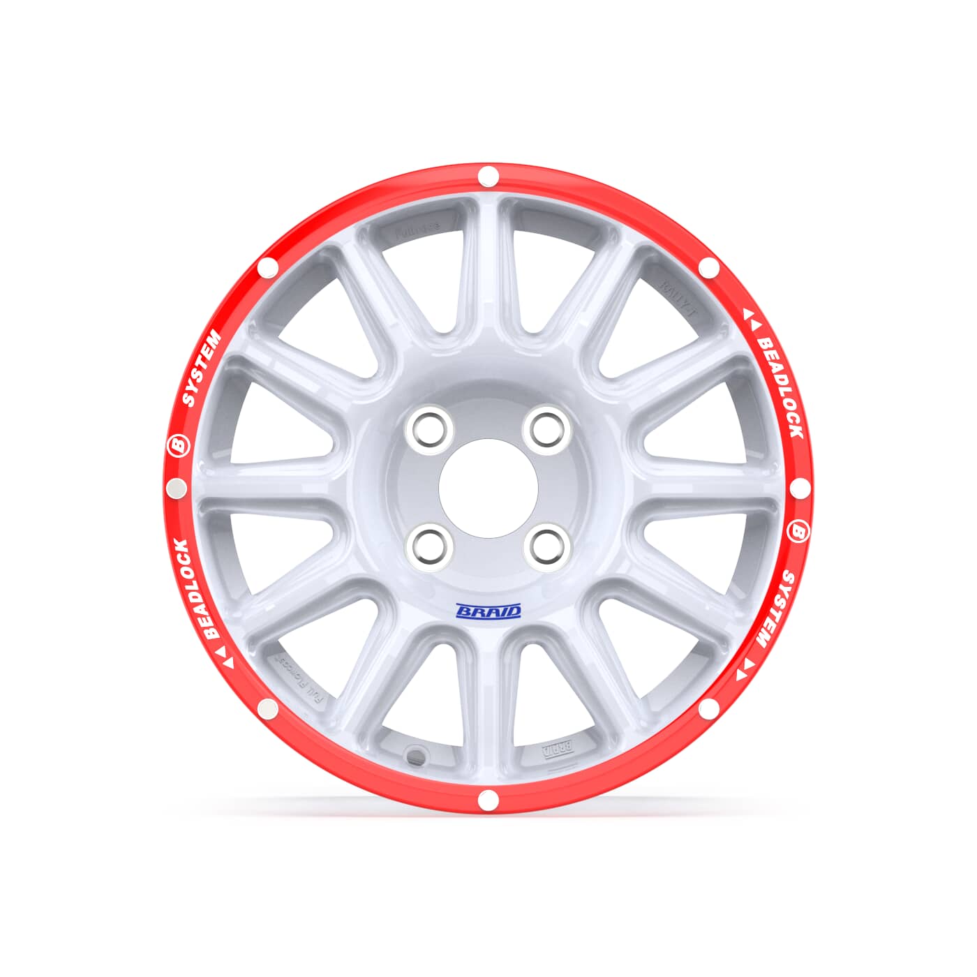 Braid Fullrace Rally-T Beadlock B White