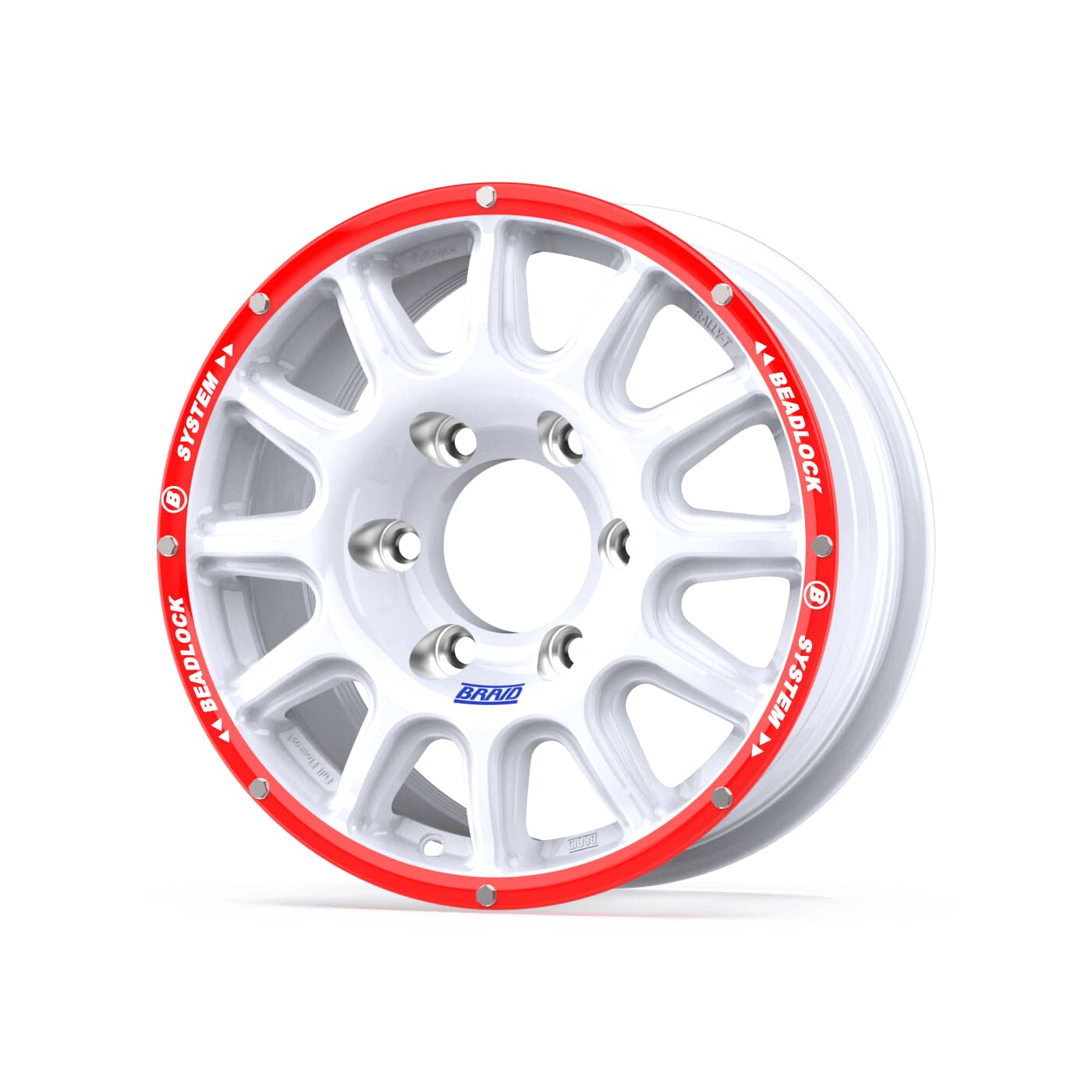 Braid Fullrace Rally-T Beadlock B White