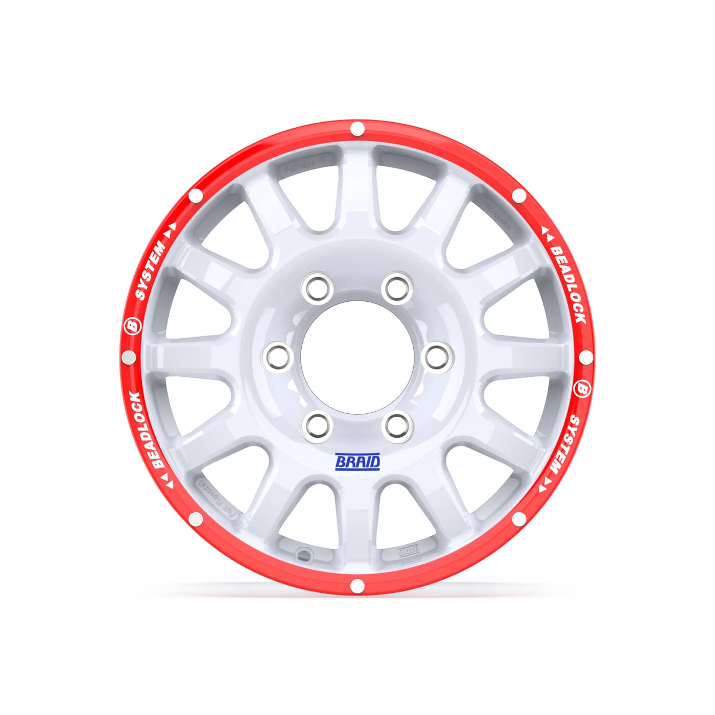 Braid Fullrace T 4X4 Beadlock B White