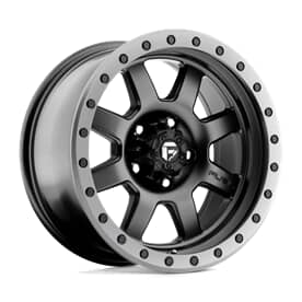 Fuel 1PC D551 TROPHY MATTE BLACK GUN METAL RING