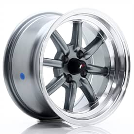Japan Racing JR19 Personalizables Gun Metal w/ Machined Lip