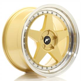 Japan Racing JR6 Personalizables Gold w/Machined Lip