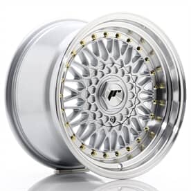 Japan Racing JR9 Personalizables Silver w/Machined Lip