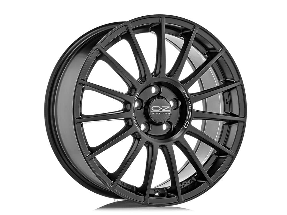 OZ Racing SUPERTURISMO LM MATT BLACK SILVER LETTERING