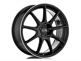 OZ Racing VELOCE GT GLOSS BLACK DIAMOND LIP SILVER LETTERING