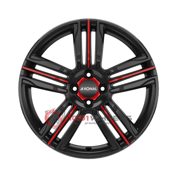 RONAL R57 MCR JETBLACK RED SPOKE