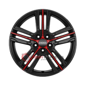 RONAL R57 MCR JETBLACK RED SPOKE