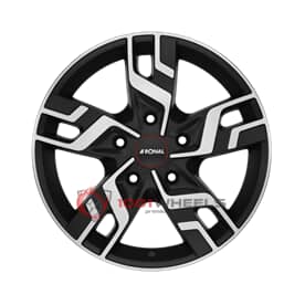 RONAL R64 JETBLACK MATT FRONTKOPIERT